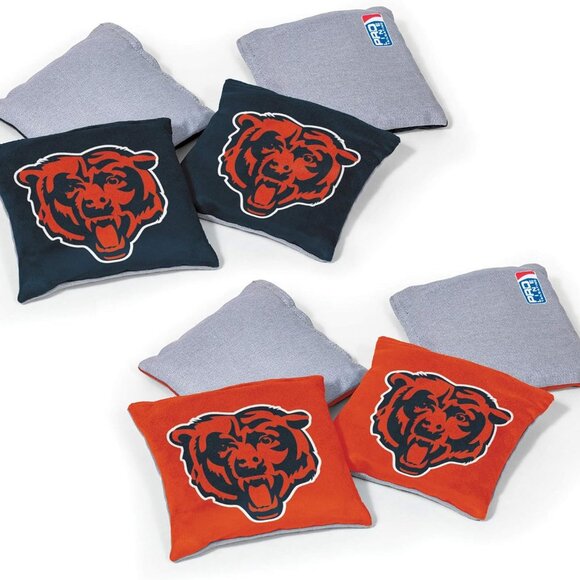 NFL Pro Football Dual Sided Bean Bags by , 8 Count, Premium Toss Bags for Cornho - Picture 1 of 7